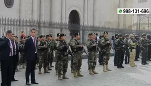 La región policial de Arequipa aporta mil efectivos, y otros trescientos provienen de diferentes unidades de apoyo. / Video: América Noticias
