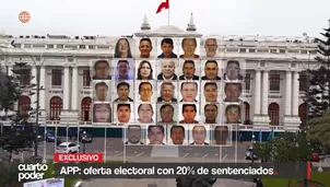 Al menos 53 candidatos de APP, partido de César Acuña, registran sentencias firmes por delitos como corrupción, violencia familiar y homicidio culposo. Video: Cuarto Poder