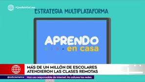 Estudiantes empezaron clases remotas. América Noticias