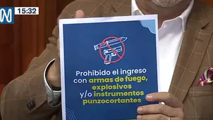 Aprueban implementar detector de armas en locales. Foto y video: Canal N