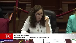 Comisión de Constitución del Congreso. Foto: captura de TV