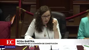 Comisión de Constitución del Congreso. Foto: captura de TV