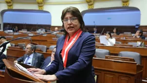 Delia Espinoza fue inhabilitada por 10 años por el Congreso. Foto: Andina. Video: Canal N