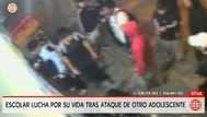 Apuñalan a escolar en SJL tras salir de colegio