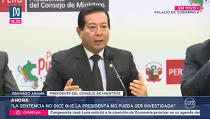 Eduardo Arana sobre el fallo del TC a favor de Dina Boluarte