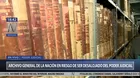 Poder Judicial busca desalojar al Archivo General de la Nación