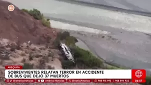 Arequipa: 11 heridos del accidente de bus fueron dados de alta/ América Noticias