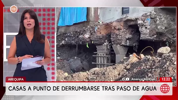 Arequipa: 1300 viviendas afectadas y casas al borde del colapso. Foto: América Noticias