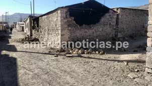 Distrito de Yanque es la zona más afectada por el sismo en Arequipa. Foto: América Noticias