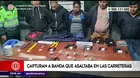 Arequipa: Capturan a banda que asaltaba en las carreteras