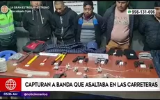 Arequipa: Capturan a banda que asaltaba en las carreteras - Noticias de banda
