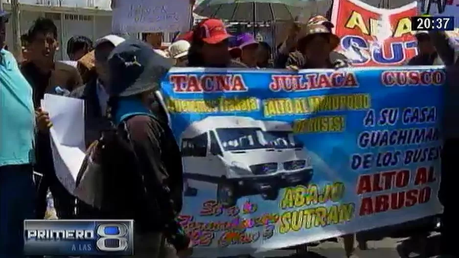 Arequipa: transportistas protestan contra la Sutran / Canal N