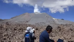 Volcán Sabancaya. Foto: Agencia Andina