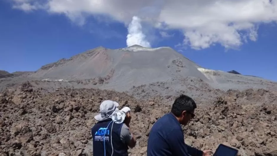 Volcán Sabancaya. Foto: Agencia Andina