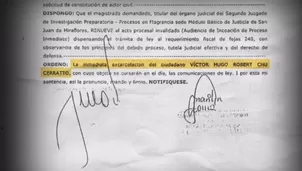 Resolución Judicial. América Noticias