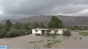 Emergencia se reportó en el distrito de Tiabaya (Foto: Captura Canal N)