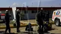 Policía Nacional ya trabaja en la zona afectada por el sismo.