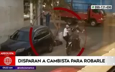 Arequipa: Disparan a cambista para robarle - Noticias de robos