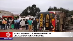 Accidente en Arequipa. América Noticias