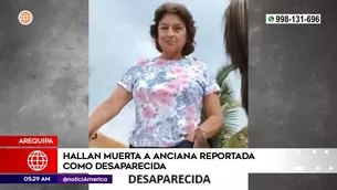 Hallan muerta a mujer desaparecida en Arequipa. Foto y video: América Noticias