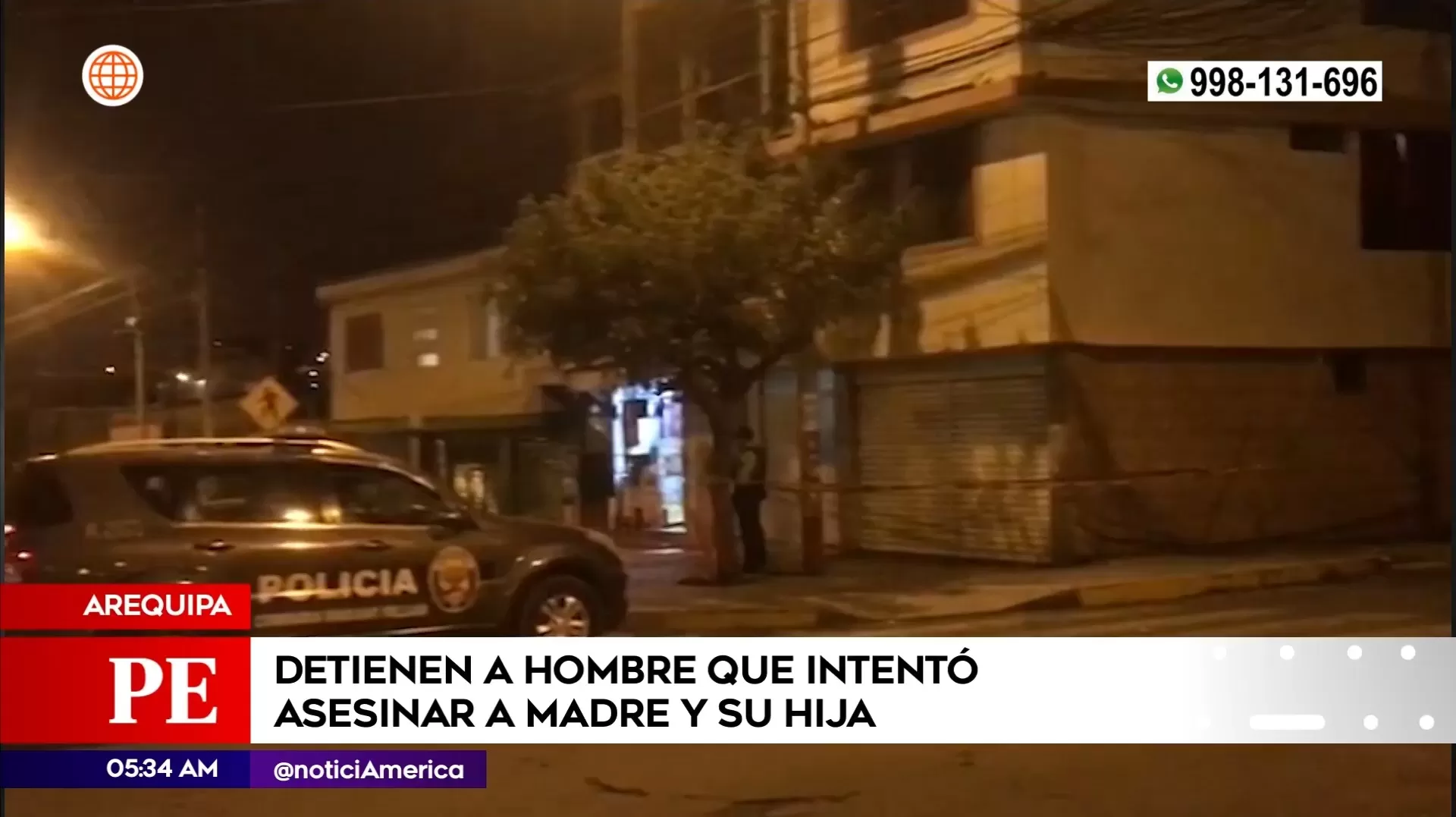 Intento de feminicidio en Arequipa. Foto: América Noticias