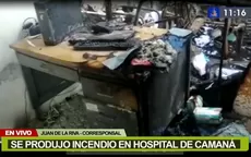 Arequipa: Un incendio consumió parte del hospital de Camaná - Noticias de hospital-regional-ica
