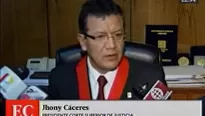 Jhony Cáceres dictó la medida. Video: ANCentral