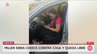 Arequipa: Mujer ebria empotra su auto contra una casa en Camaná
