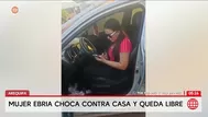 Arequipa: Mujer ebria empotra su auto contra una casa en Camaná