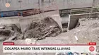 Arequipa: Muro de contención colapsó por lluvias