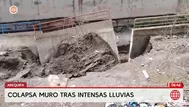 Arequipa: Muro de contención colapsó por lluvias