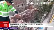 Arequipa: Niño de 8 años murió electrocutado al tocar cable expuesto