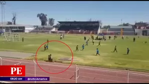 NIño cayó a pozo en estadio Melgar. Foto: América Noticias