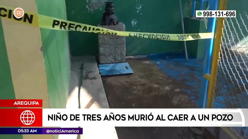 Arequipa: Niño de tres años murió al caer a un pozo abierto