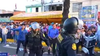 Un sujeto golpeó a un policía con una pesada botella. Foto y video: Canal N