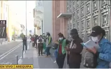 Arequipa: Personas forman larga fila para realizar trámites en Reniec - Noticias de tramites