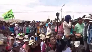 Protestas en  Arequipa. Foto: captura de video Canal N.