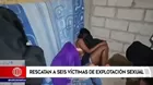 Arequipa: Policía rescató a seis víctimas de explotación sexual