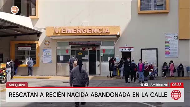 Arequipa: Rescataron a una recién nacida abandonada en plena calle. Foto: América Noticias