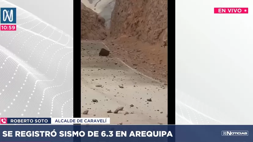 Arequipa: Sismo de magnitud 6.3 sacudió la región