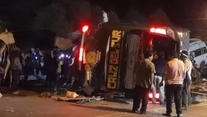 El accidente ocurrió en la Panamericana Sur. Video: Canal N