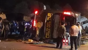 El accidente ocurrió en la Panamericana Sur. Video: Canal N