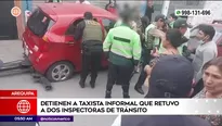 Taxista informal retuvo a inspectoras en Arequipa. Foto y video: América Noticias