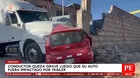 Arequipa: Tráiler choca con auto y deja herido a su conductor