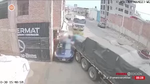 Tráiler sin control aplasta vehículos y deja tres heridos. Foto y video: América Noticias