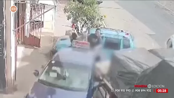 Tráiler sin control aplasta vehículos y deja tres heridos. Foto: América Noticias