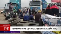 Transportes de carga en Arequipa. América Noticias