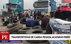 Arequipa: Transportistas de carga pesada acatan paro - Noticias de bus-transporte-publico