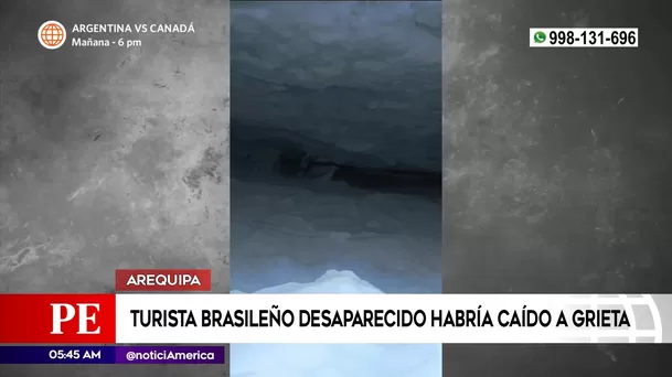 Turista brasileño desaparecido en Arequipa. Foto: América Noticias Turista brasileño desaparecido en Arequipa. Foto: América Noticias