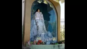 Dañan imagen de la Virgen de Chapi. Foto: El Comercio.